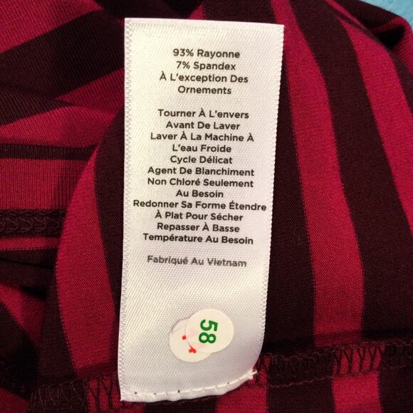 Talbots striped soft knit top with tie next L - Picture 5 of 6